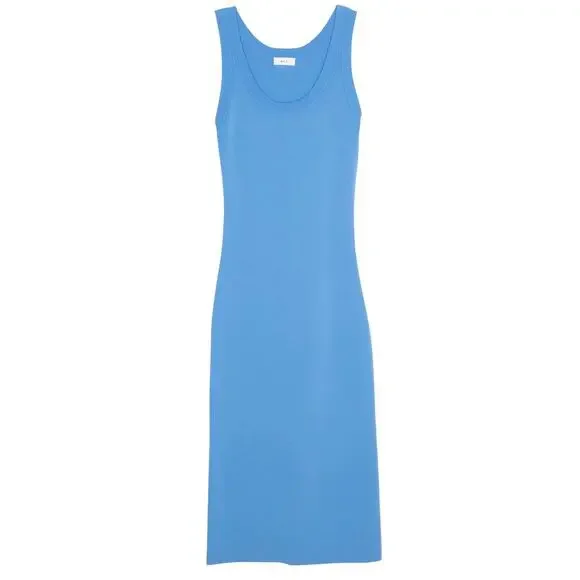 A.L.C. | Dresses | Alc Emily Blue Sleeveless Rib Knit Tank Midi Dress |  Poshmark
